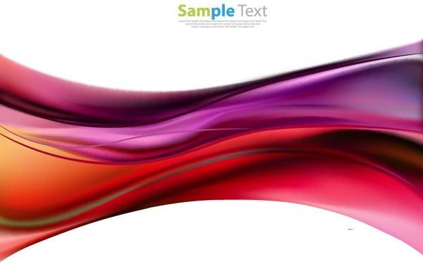 abstract colored waves background vector illustation