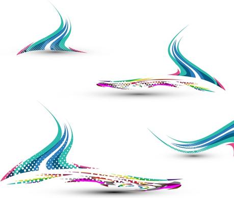 abstract colorful creative wave vector illustration