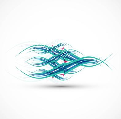 abstract colorful fantastic wave vector