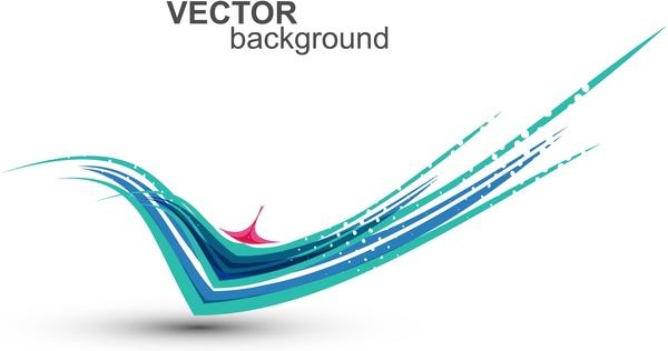 abstract colorful fantastic wave vector illustration