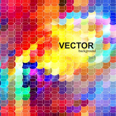 abstract colorful mosaic background vector