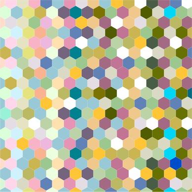 abstract colorful seamless hexagon background design