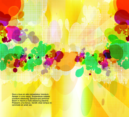 abstract colorful spots vector background