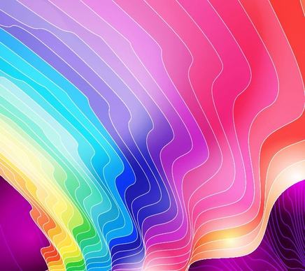 abstract colorful background curves decoration illusion style