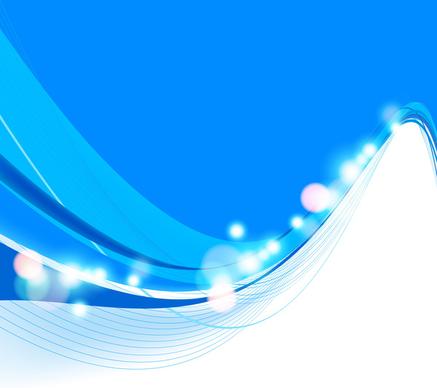 abstract colorfull blue wave vector background