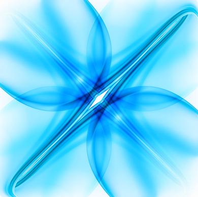 abstract colorfull bright blue wave vector design