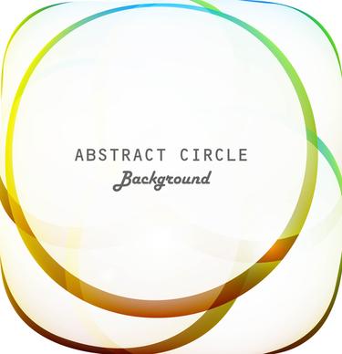 abstract colorfull circle shiny vector background