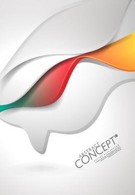 abstract concept brochure cover background vector