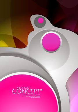 abstract concept brochure cover background vector