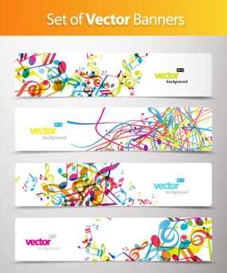 abstract creative banner free vector
