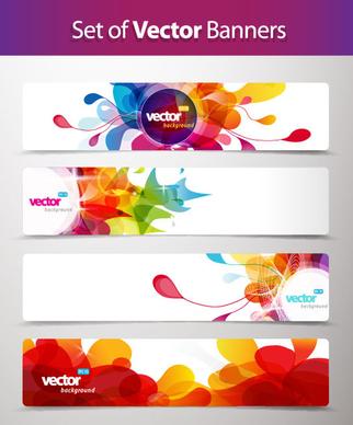 abstract creative banner free vector