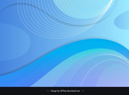 abstract curve background template bright dynamic wavy lines