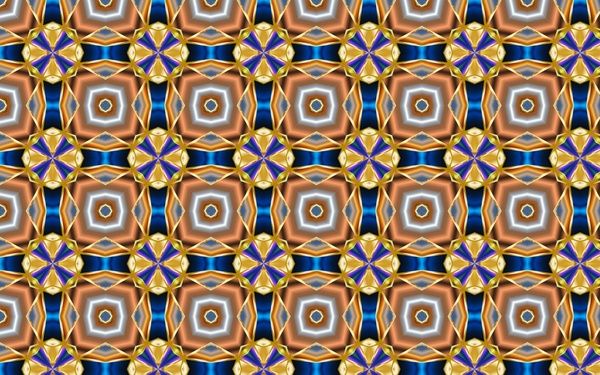 abstract decorative pattern illustration with colored symmetric style