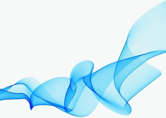 abstract design background blue wave vector graphic