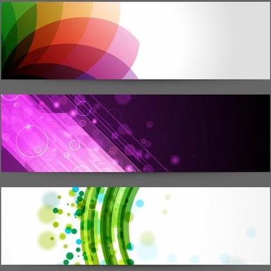 abstract design banners
