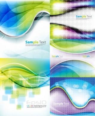 abstract dynamic line background set vector