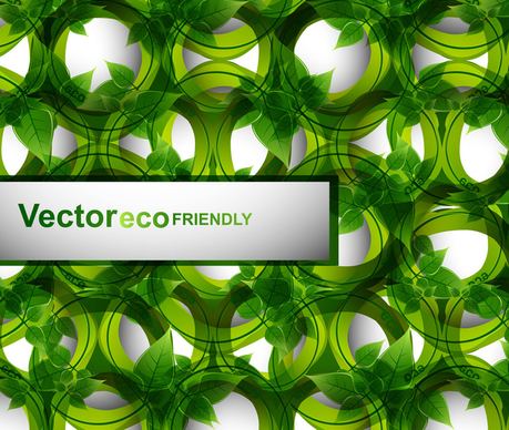 abstract eco bright green lives circle vector design