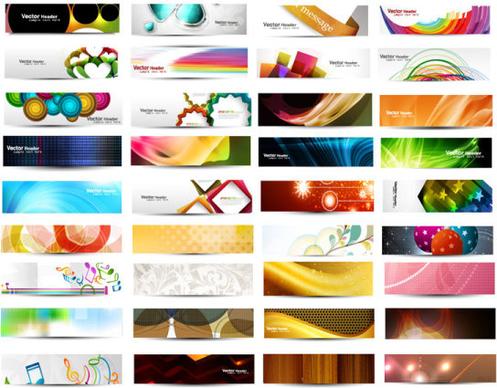 abstract fashion vector banner