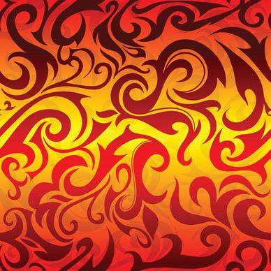 abstract fire ornaments backgrounds vectro