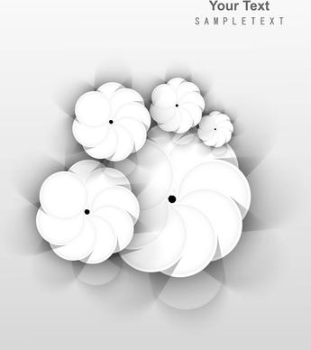 abstract floral circle vector