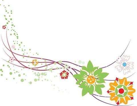 Abstract Flower Design Vector Graphic