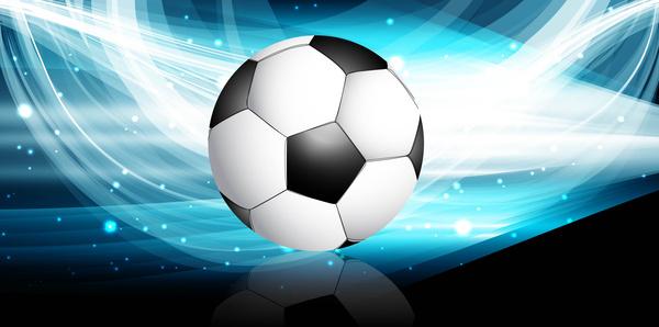 abstract football bright black blue colorful wave vector