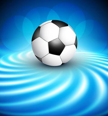 abstract football reflection blue colorful wave design illustration