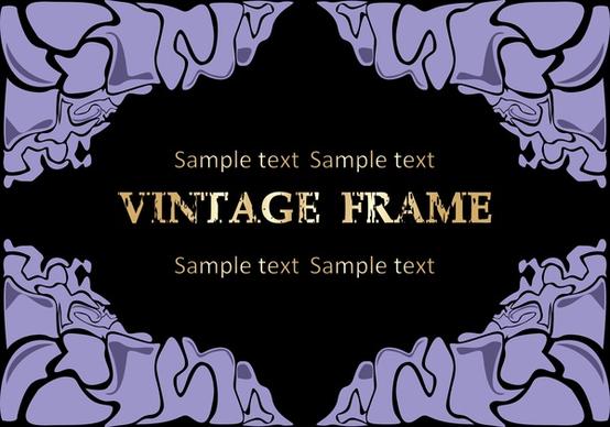 abstract frame vector