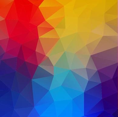 abstract geometric shapes colorful background vector illustration