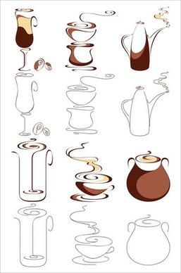 abstract graphics vector 2 coffee