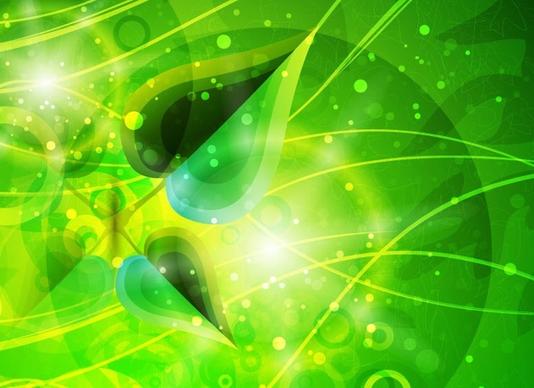 Abstract Green Background Vector Graphic