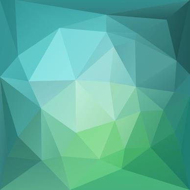 abstract green blue low poly background vector illustration
