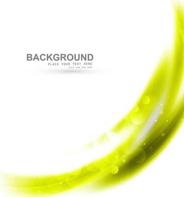 abstract green business technologie wave white background vector