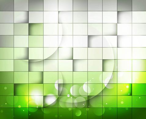 abstract green colorful mosaic whit background vector design