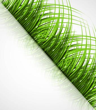 abstract green grass summer with reflection vector design