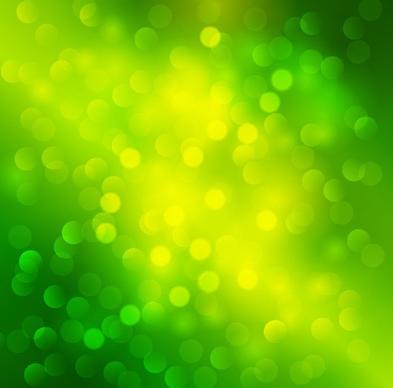 Abstract Green Light Bokeh Background Vector Graphic