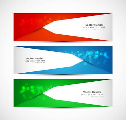 abstract header colorful wave vector design