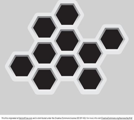 abstract hexagonal vector