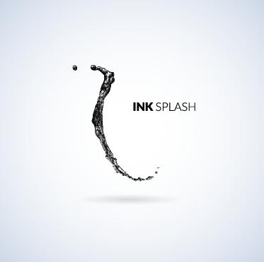 abstract ink splash background vector