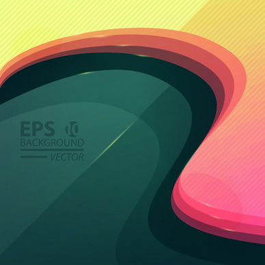 abstract layers wave vector background art