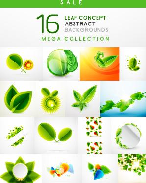 abstract leaf concept background vector