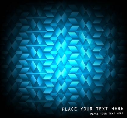 abstract light mosaic vector shiny blue background illustration