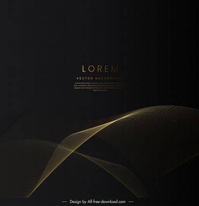 abstract line background template dark dynamic curves