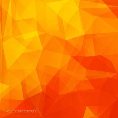 abstract orange background polygonal style ornament