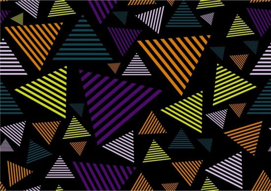 abstract pattern design various striped triangles decoration