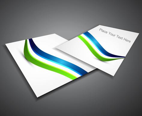 abstract professional business corporate brochure design wave presentation vector