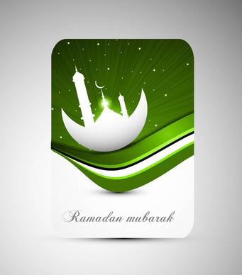 abstract ramadan kareem card vector illustration