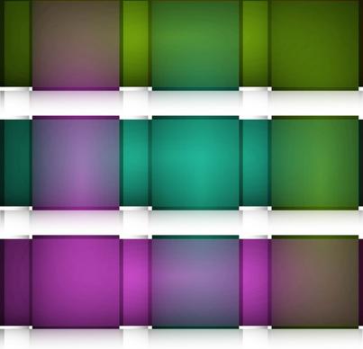 abstract seamless blocks 3d structure reflection colorful vector