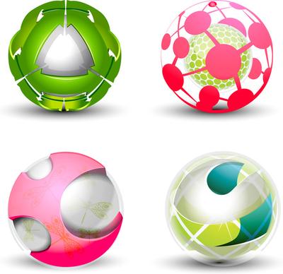 abstract shape sphere design