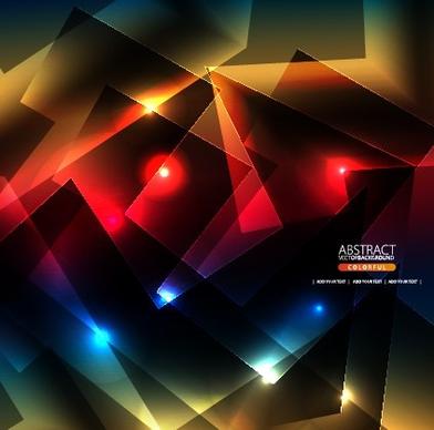 abstract shapes bright background vector